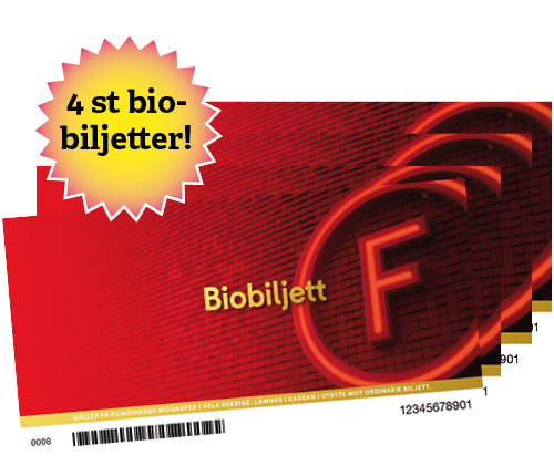 4 st biobiljetter