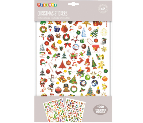 Julstickers 1000 st