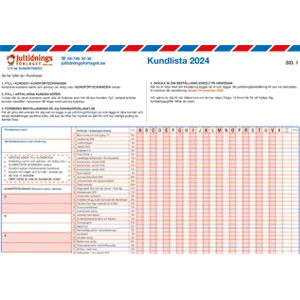 Kundlista Jultidningsförlaget 2024