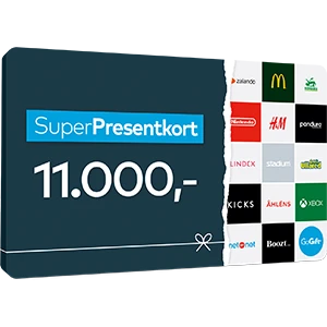 Superpresentkort 11000Kr Premie 115 2024