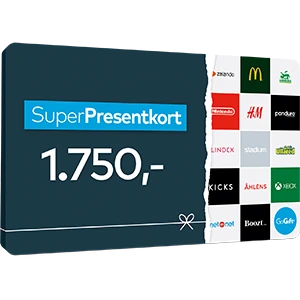 Superpresentkort 1750Kr Premie 72 2024