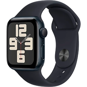 Apple Watch SE Gen 2 Sportband Midnatt Premie 84 2024